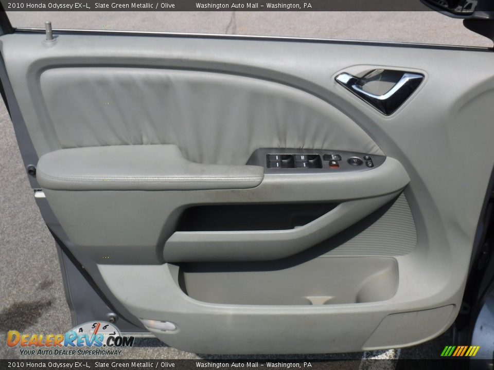 2010 Honda Odyssey EX-L Slate Green Metallic / Olive Photo #19