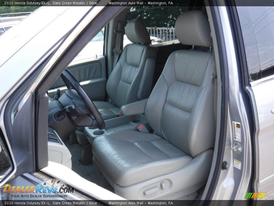 2010 Honda Odyssey EX-L Slate Green Metallic / Olive Photo #20