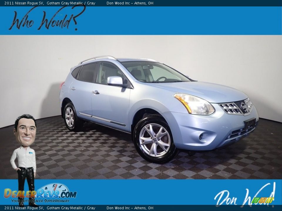 2011 Nissan Rogue SV Gotham Gray Metallic / Gray Photo #1