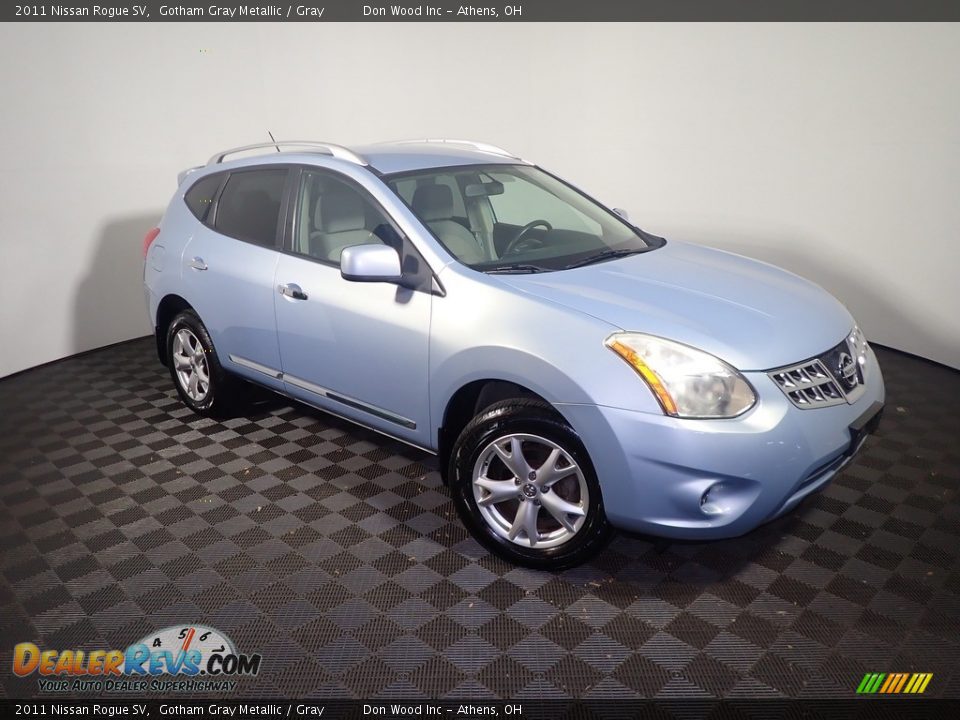 2011 Nissan Rogue SV Gotham Gray Metallic / Gray Photo #3