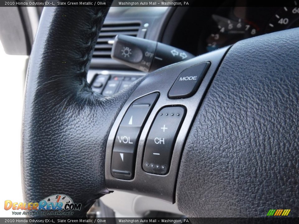 2010 Honda Odyssey EX-L Slate Green Metallic / Olive Photo #23