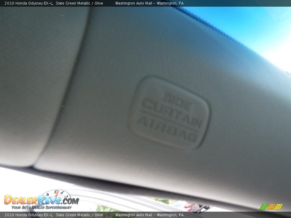 2010 Honda Odyssey EX-L Slate Green Metallic / Olive Photo #25