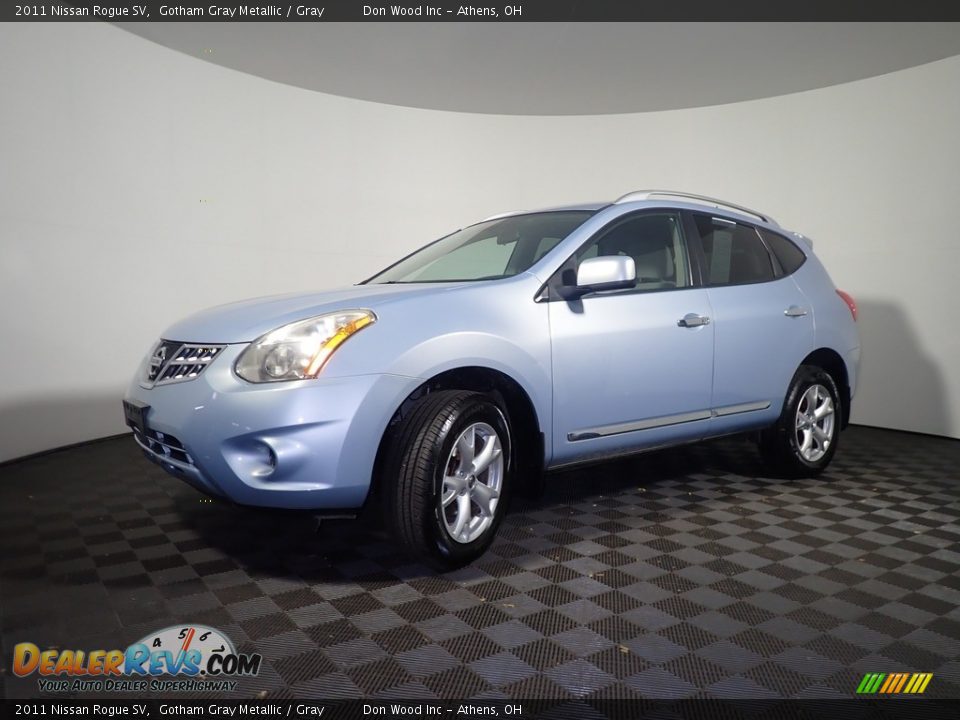 2011 Nissan Rogue SV Gotham Gray Metallic / Gray Photo #8