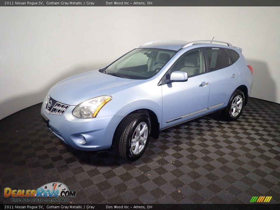 2011 Nissan Rogue SV Gotham Gray Metallic / Gray Photo #9