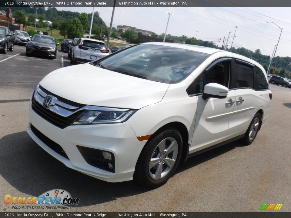 2019 Honda Odyssey EX-L White Diamond Pearl / Beige Photo #6