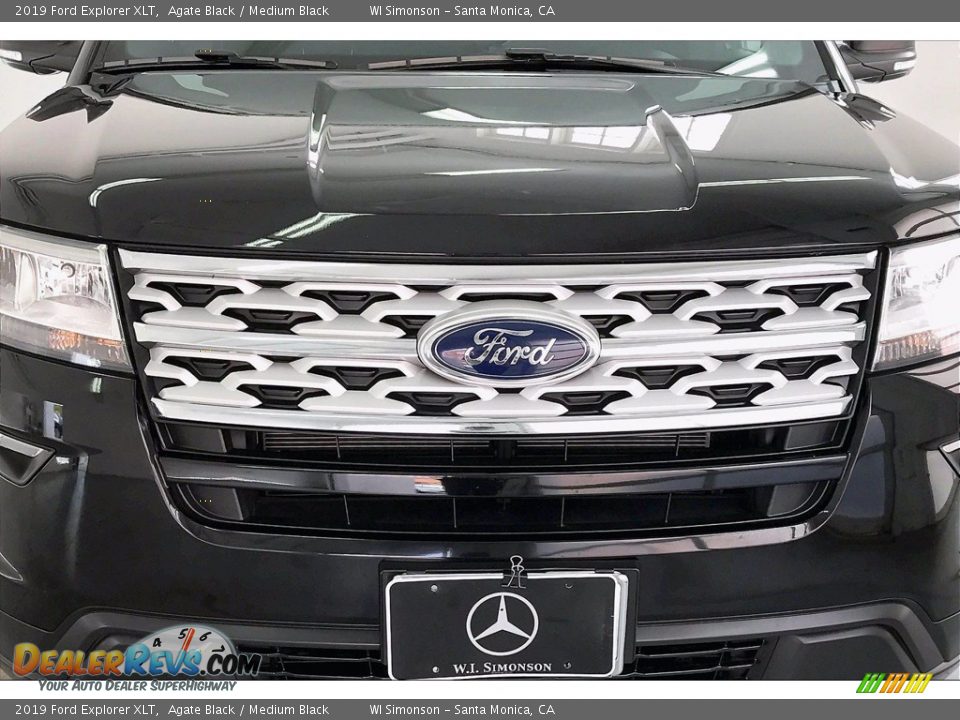 2019 Ford Explorer XLT Agate Black / Medium Black Photo #30