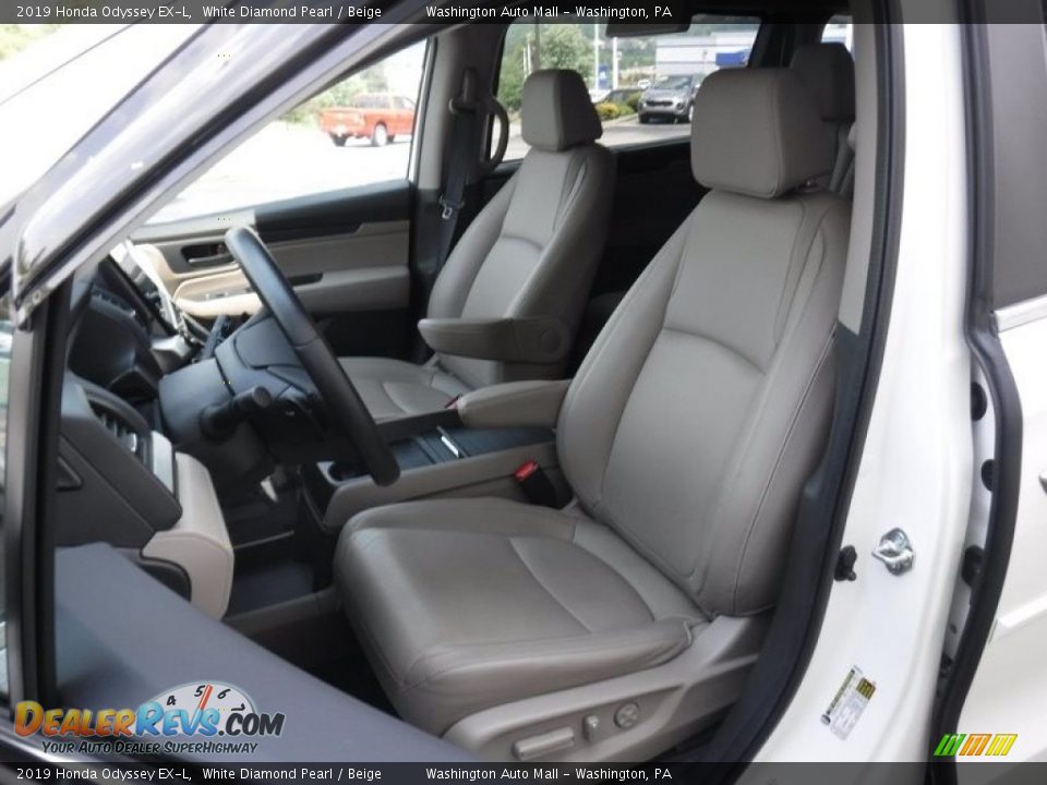 2019 Honda Odyssey EX-L White Diamond Pearl / Beige Photo #15