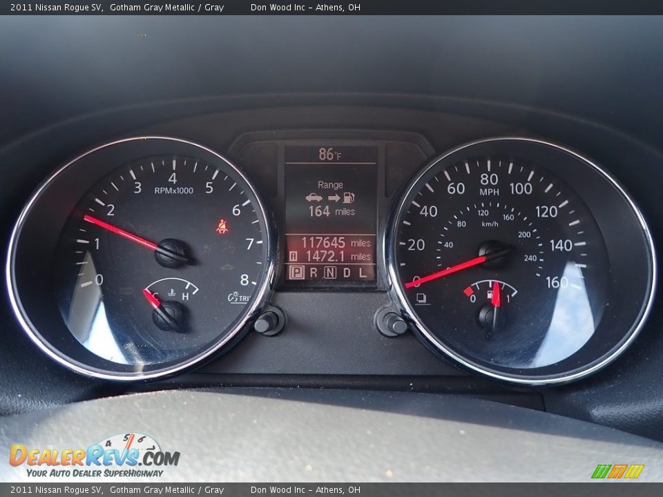 2011 Nissan Rogue SV Gotham Gray Metallic / Gray Photo #28