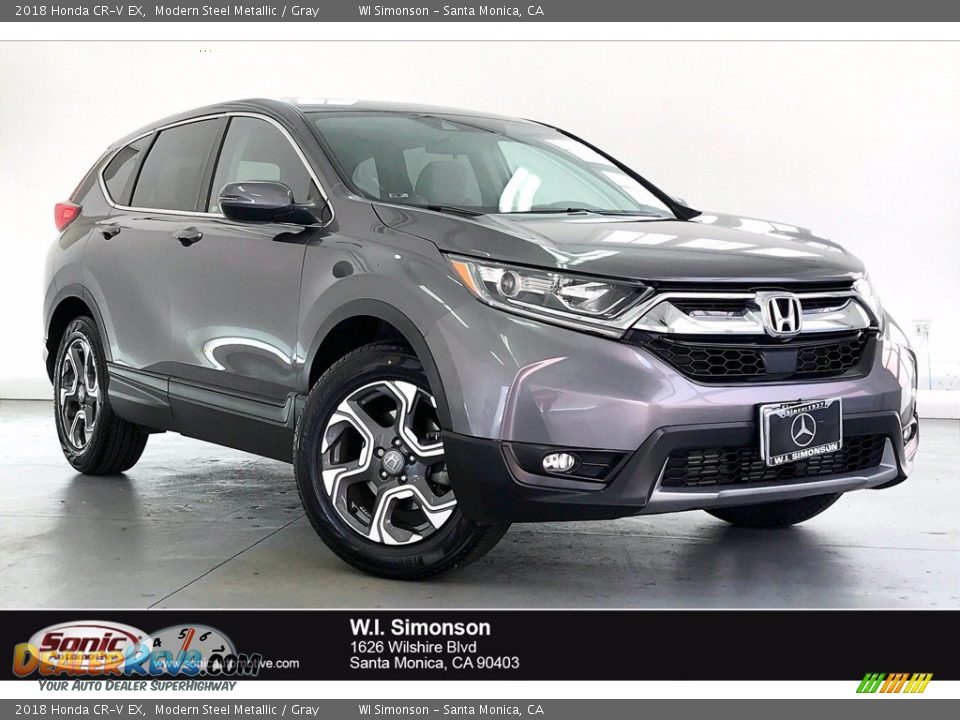 2018 Honda CR-V EX Modern Steel Metallic / Gray Photo #1