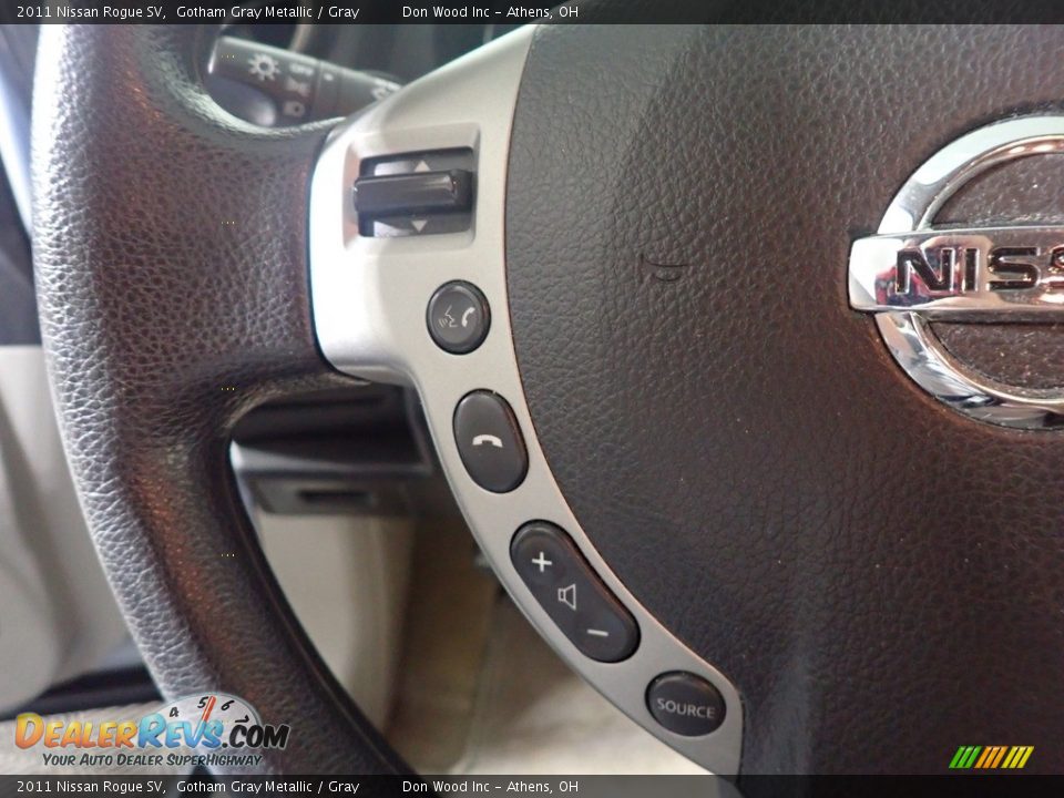 2011 Nissan Rogue SV Gotham Gray Metallic / Gray Photo #29