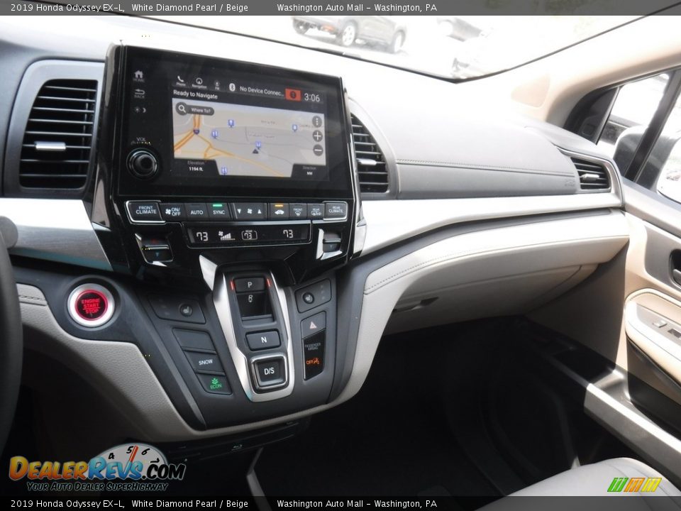 2019 Honda Odyssey EX-L White Diamond Pearl / Beige Photo #17