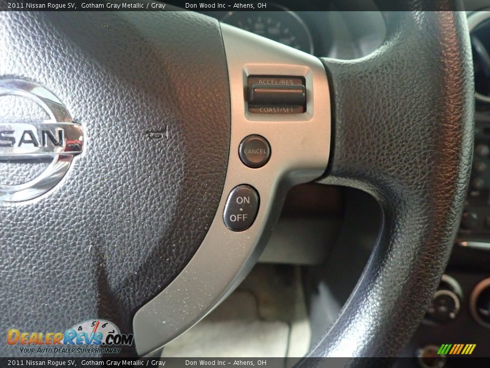 2011 Nissan Rogue SV Gotham Gray Metallic / Gray Photo #30