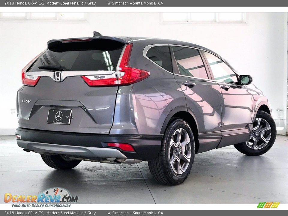 2018 Honda CR-V EX Modern Steel Metallic / Gray Photo #13