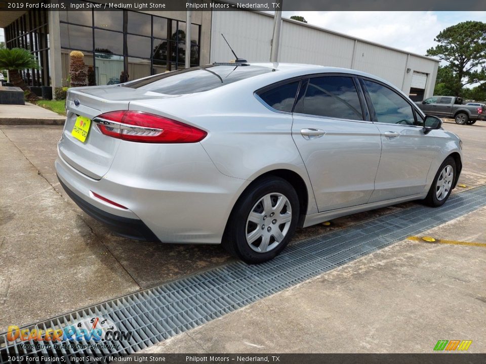 2019 Ford Fusion S Ingot Silver / Medium Light Stone Photo #3