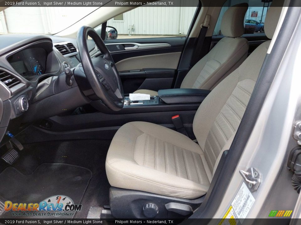 2019 Ford Fusion S Ingot Silver / Medium Light Stone Photo #4
