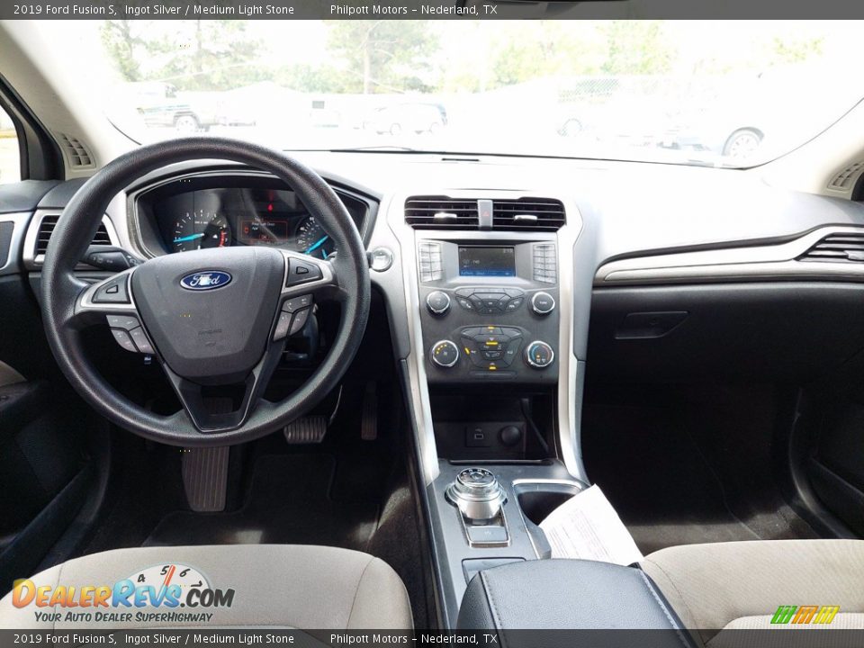 2019 Ford Fusion S Ingot Silver / Medium Light Stone Photo #5