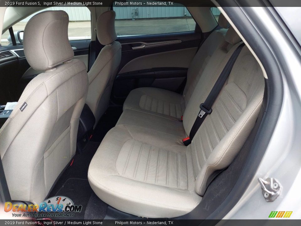 2019 Ford Fusion S Ingot Silver / Medium Light Stone Photo #6