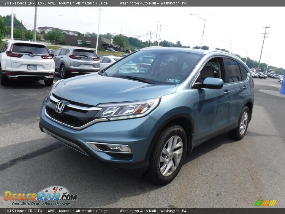 2016 Honda CR-V EX-L AWD Mountain Air Metallic / Beige Photo #6