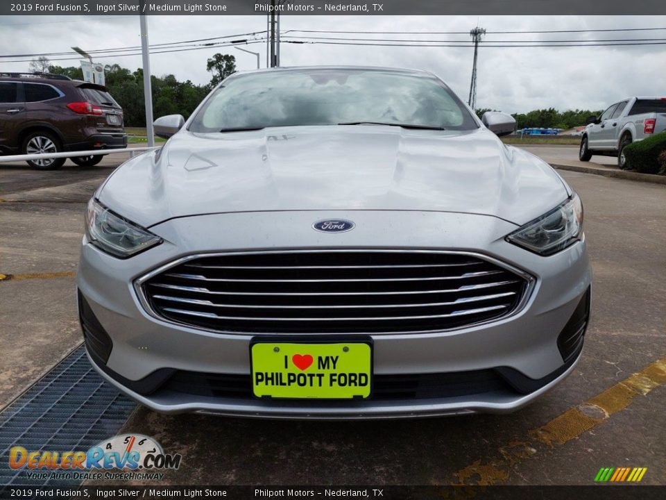2019 Ford Fusion S Ingot Silver / Medium Light Stone Photo #9