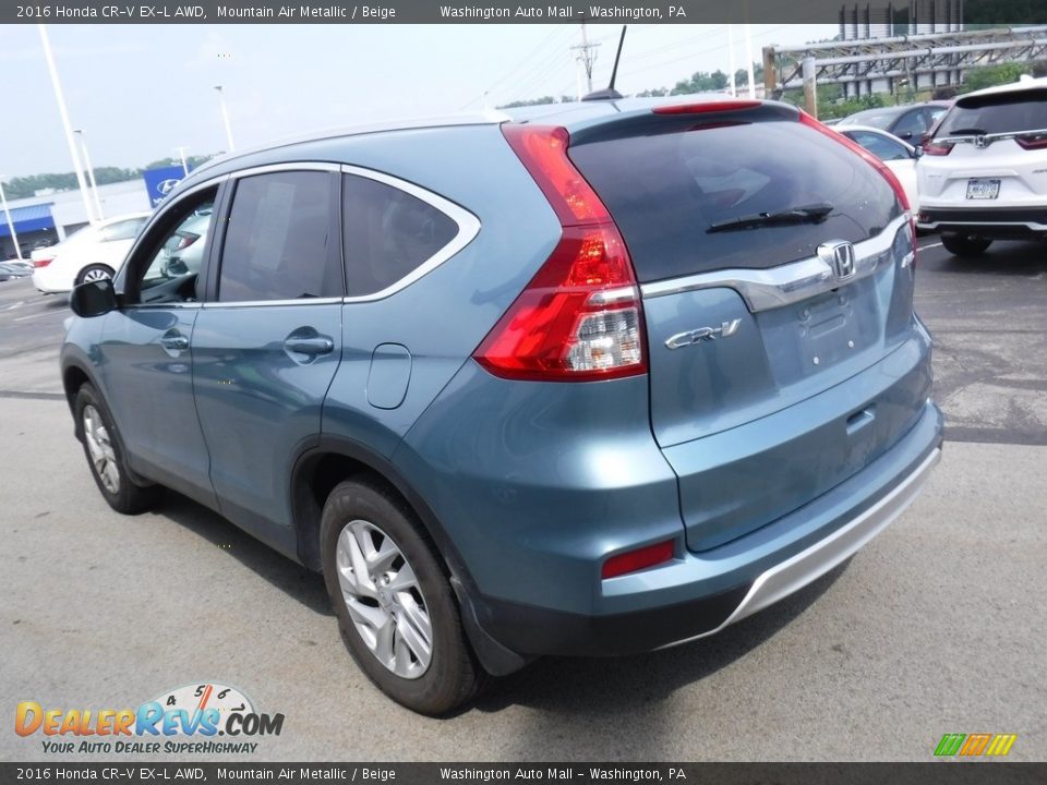 2016 Honda CR-V EX-L AWD Mountain Air Metallic / Beige Photo #8