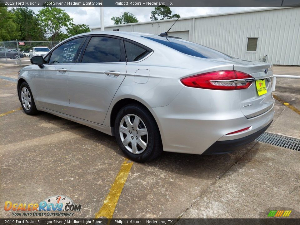 2019 Ford Fusion S Ingot Silver / Medium Light Stone Photo #11