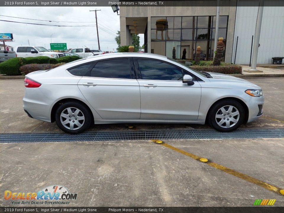 2019 Ford Fusion S Ingot Silver / Medium Light Stone Photo #12