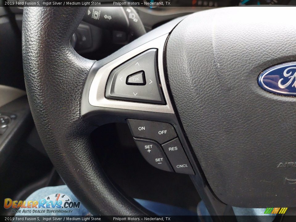 2019 Ford Fusion S Ingot Silver / Medium Light Stone Photo #16