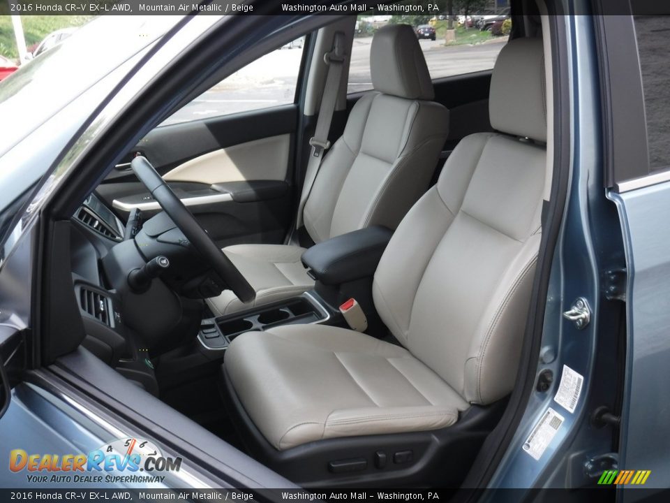 Front Seat of 2016 Honda CR-V EX-L AWD Photo #17
