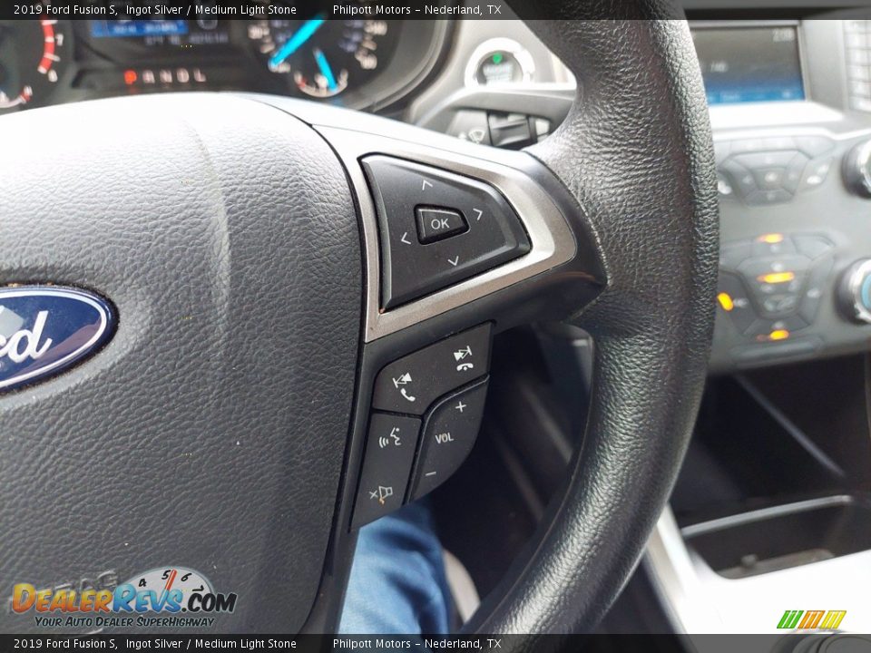 2019 Ford Fusion S Ingot Silver / Medium Light Stone Photo #17