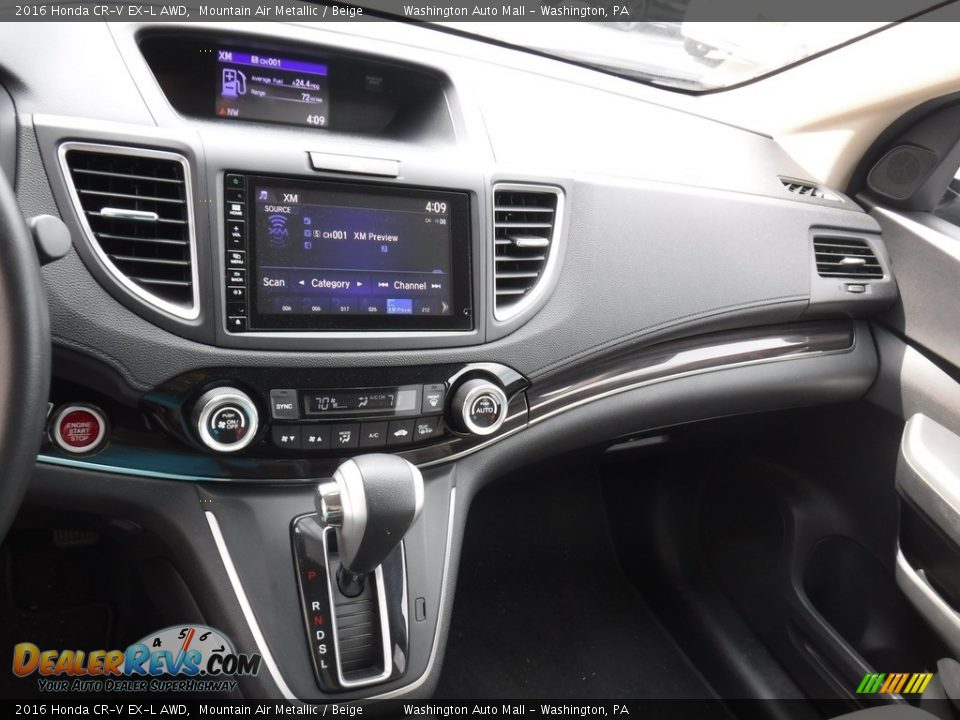 2016 Honda CR-V EX-L AWD Mountain Air Metallic / Beige Photo #19