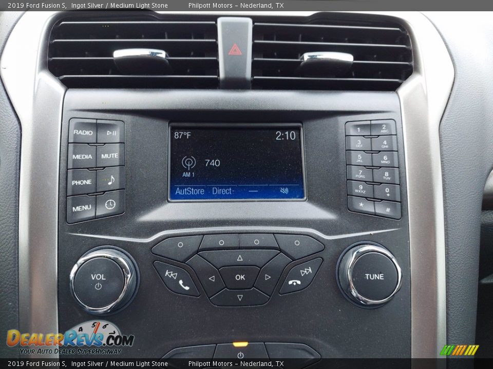 2019 Ford Fusion S Ingot Silver / Medium Light Stone Photo #19