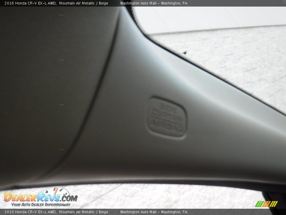 2016 Honda CR-V EX-L AWD Mountain Air Metallic / Beige Photo #22