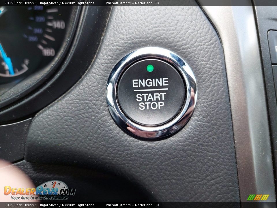 2019 Ford Fusion S Ingot Silver / Medium Light Stone Photo #22