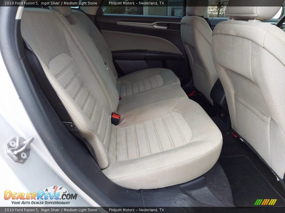 2019 Ford Fusion S Ingot Silver / Medium Light Stone Photo #28