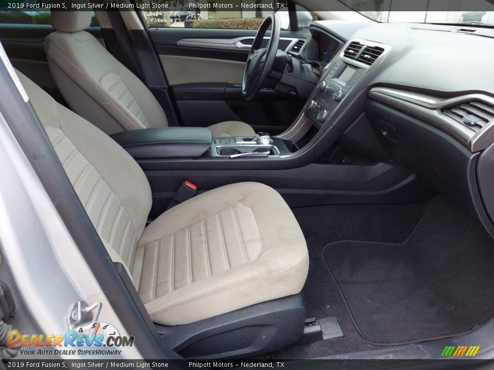 2019 Ford Fusion S Ingot Silver / Medium Light Stone Photo #30