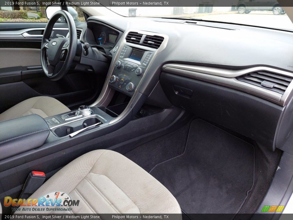 2019 Ford Fusion S Ingot Silver / Medium Light Stone Photo #31