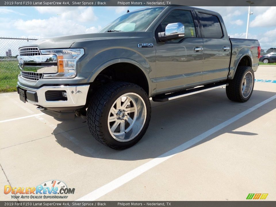 2019 Ford F150 Lariat SuperCrew 4x4 Silver Spruce / Black Photo #2