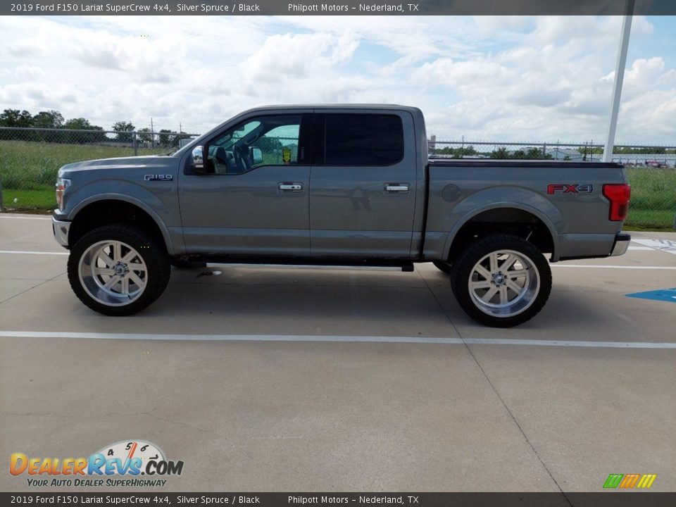 2019 Ford F150 Lariat SuperCrew 4x4 Silver Spruce / Black Photo #7