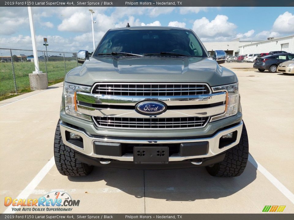 2019 Ford F150 Lariat SuperCrew 4x4 Silver Spruce / Black Photo #9