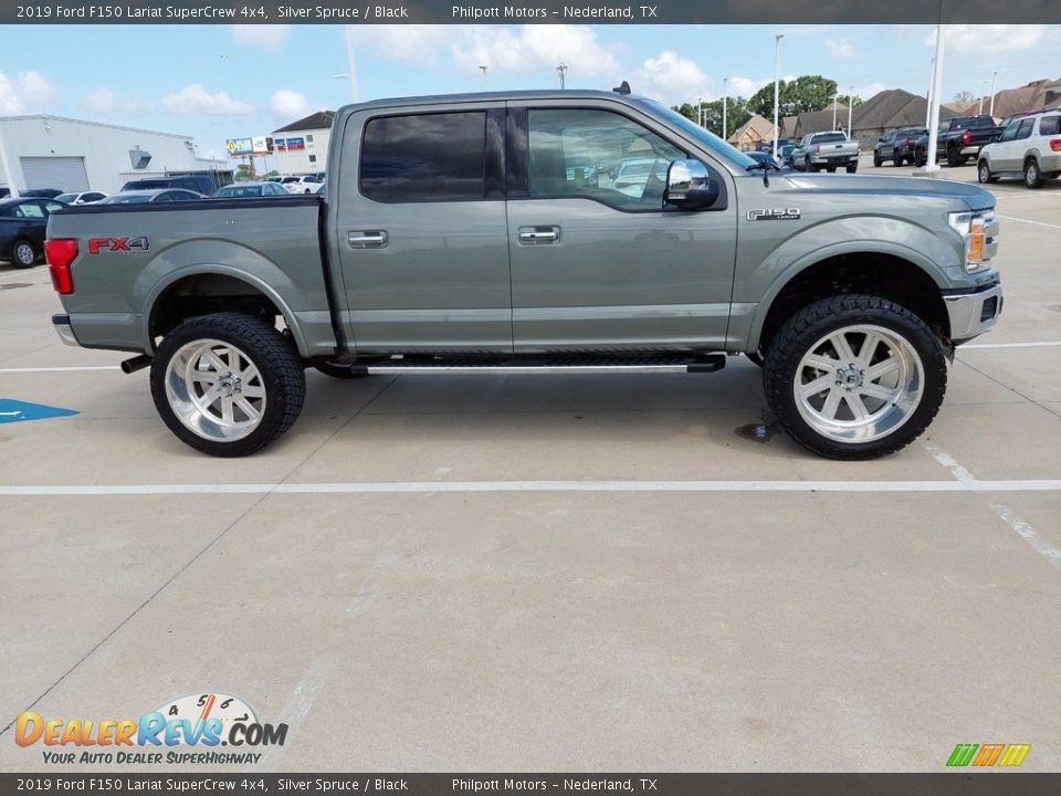 2019 Ford F150 Lariat SuperCrew 4x4 Silver Spruce / Black Photo #12