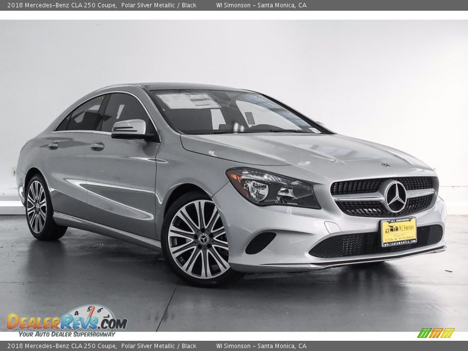 2018 Mercedes-Benz CLA 250 Coupe Polar Silver Metallic / Black Photo #12