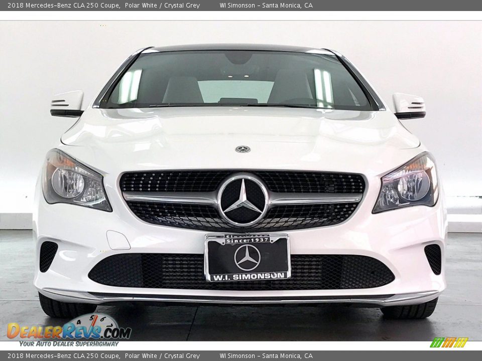 2018 Mercedes-Benz CLA 250 Coupe Polar White / Crystal Grey Photo #2