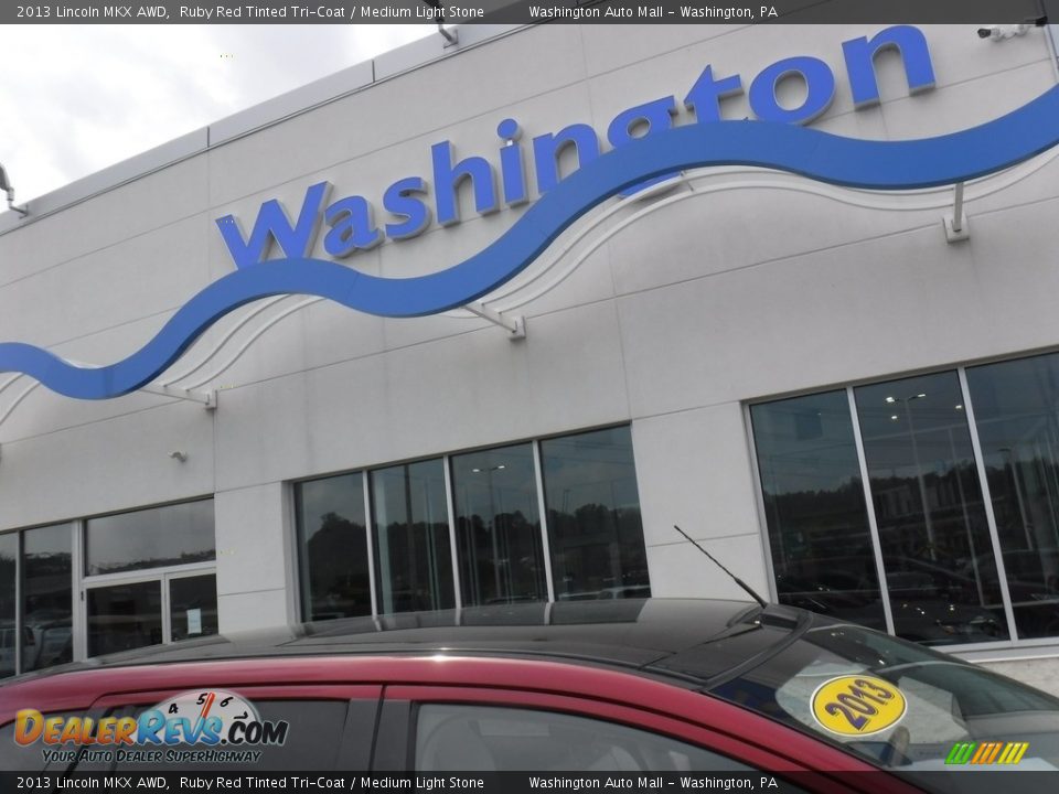 2013 Lincoln MKX AWD Ruby Red Tinted Tri-Coat / Medium Light Stone Photo #3