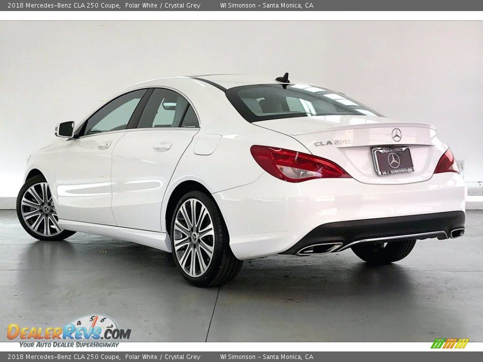 2018 Mercedes-Benz CLA 250 Coupe Polar White / Crystal Grey Photo #10