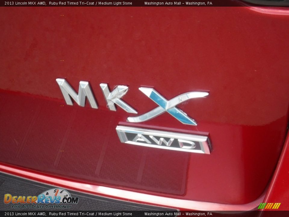 2013 Lincoln MKX AWD Ruby Red Tinted Tri-Coat / Medium Light Stone Photo #11