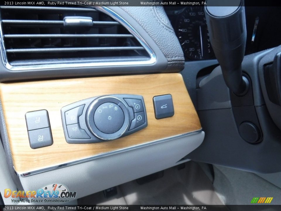 2013 Lincoln MKX AWD Ruby Red Tinted Tri-Coat / Medium Light Stone Photo #15