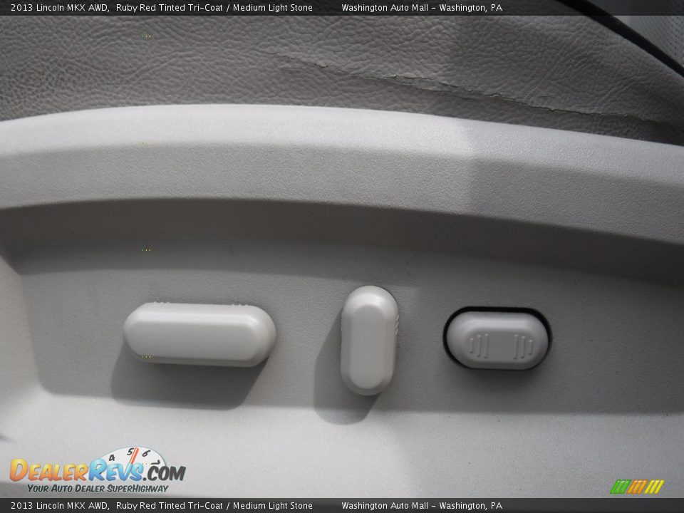 2013 Lincoln MKX AWD Ruby Red Tinted Tri-Coat / Medium Light Stone Photo #17