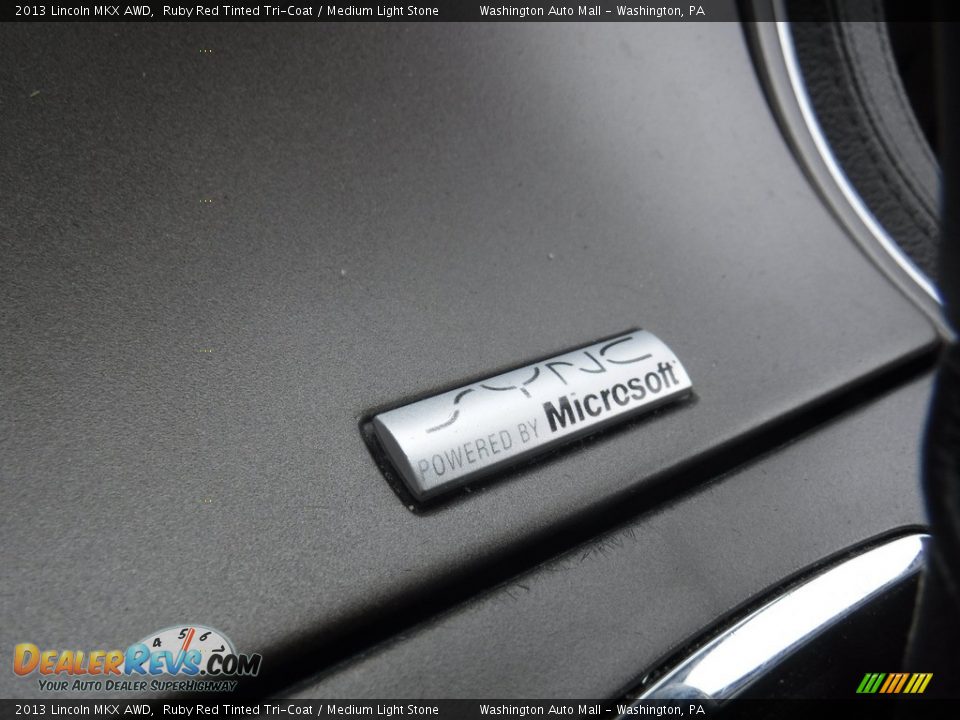 2013 Lincoln MKX AWD Ruby Red Tinted Tri-Coat / Medium Light Stone Photo #19