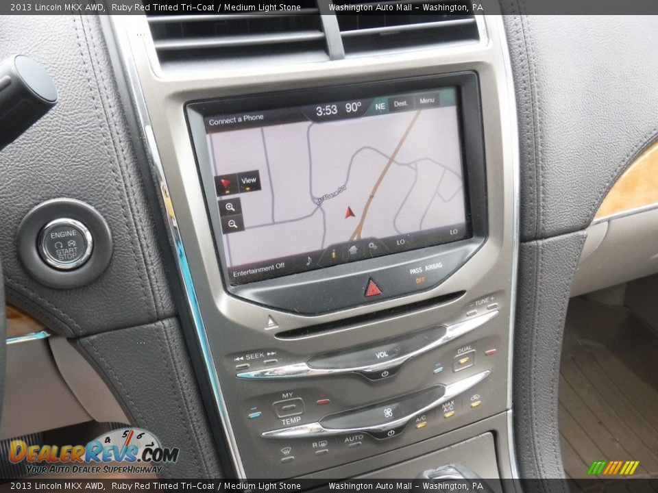 2013 Lincoln MKX AWD Ruby Red Tinted Tri-Coat / Medium Light Stone Photo #20