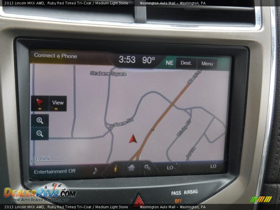 2013 Lincoln MKX AWD Ruby Red Tinted Tri-Coat / Medium Light Stone Photo #21